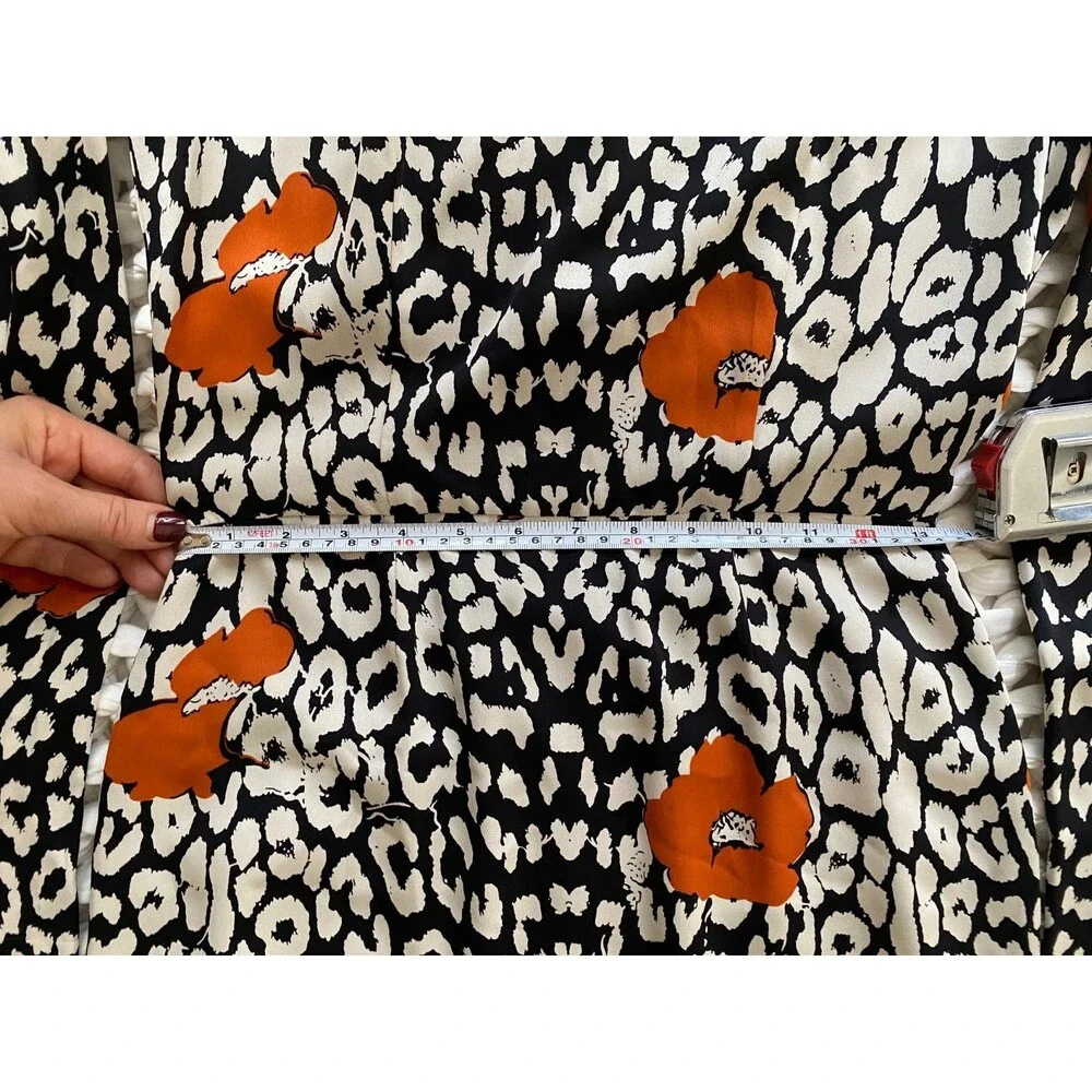 Essentiel Antwerp Silk Leopard Floral KABBEY Dress Size 38 (4) - Long Sleeve - Picture 15 of 16